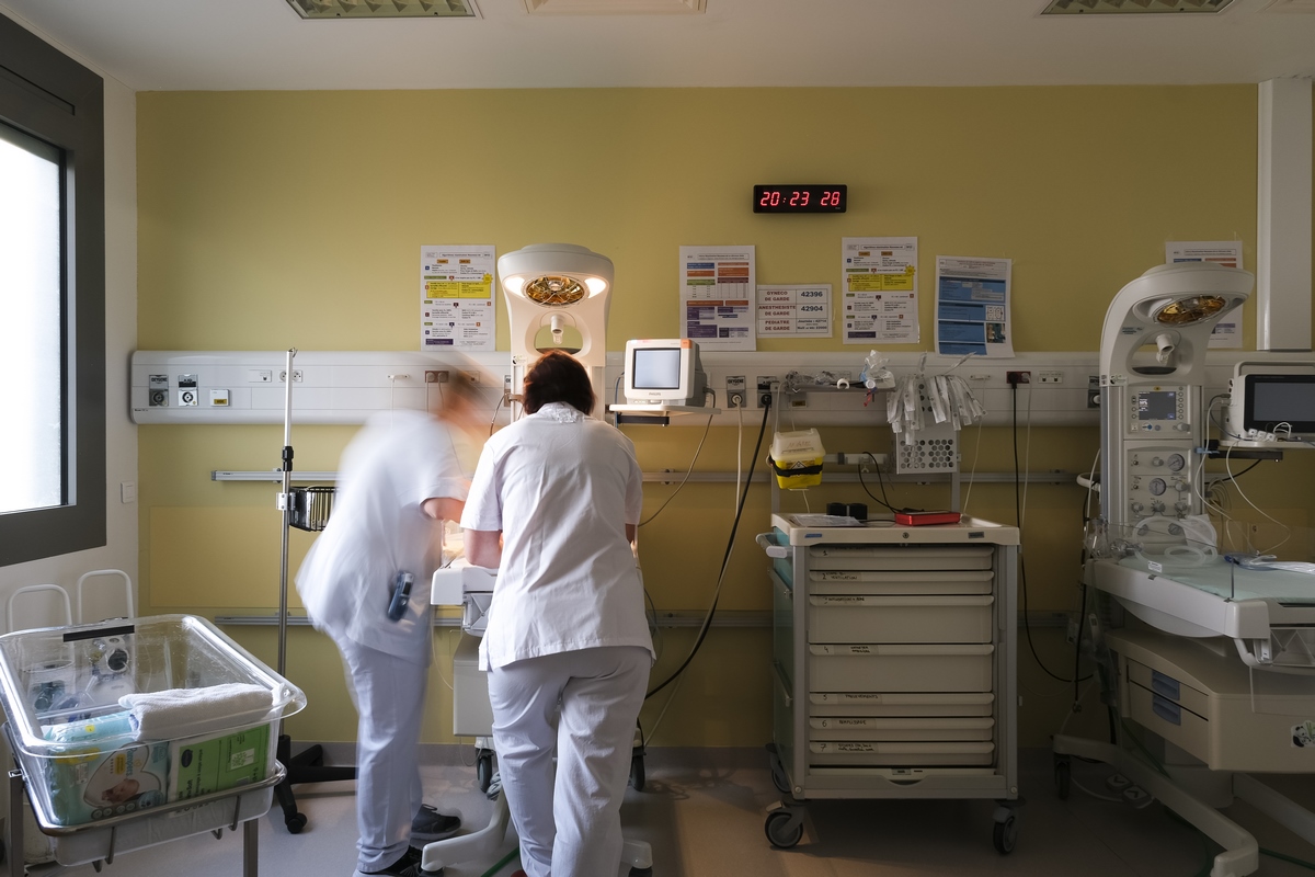 CHAL_CENTRE HOSPITALIER ALPES LEMAN - Photographies des services du CHAL, le service MATERNITE_NEONATALOGIE. A Contamine sur Arve le 18 mai 2022 - Photo Gilles BERTRAND
